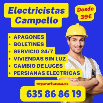 ¿Cuánto supone la hora de los electricistas 24 horas en campello?