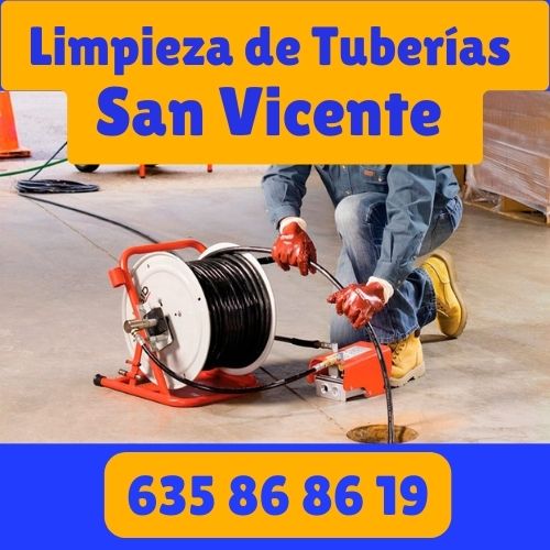 limpiar tuberias en san vicente del raspeig