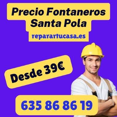 ¿Cuánto cobra un fontanero en Santa Pola?